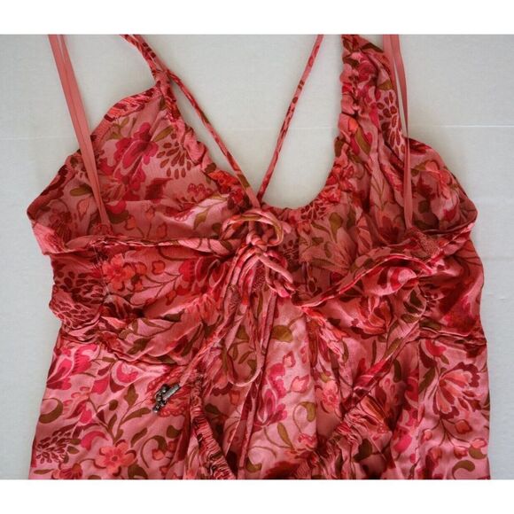 Free People OB1486669 Women's Sz Large Pink Pixie Printed Tunic Top - Picture 4 of 8